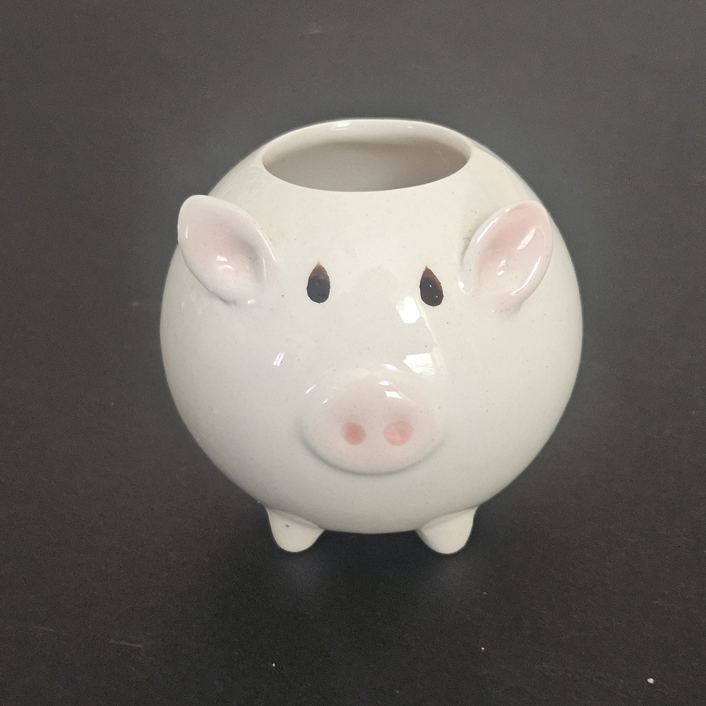 Vintage Josef Original Ceramic Pig Toothpick Holder